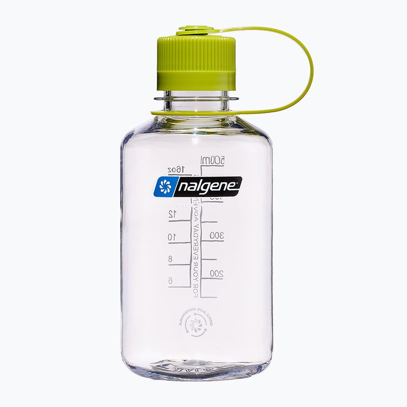 Sticla turistică Nalgene Narrow Mouth Sustain 500 ml transparentă