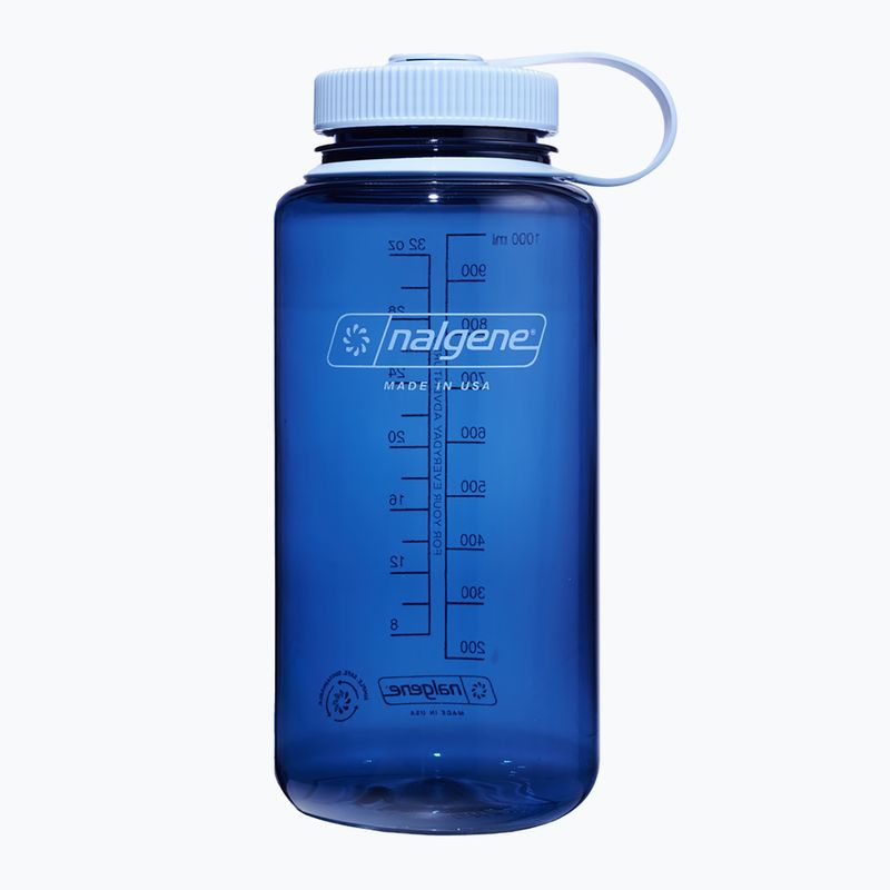 Sticlă turistică Nalgene Wide Mouth Sustain 1000 ml indigo