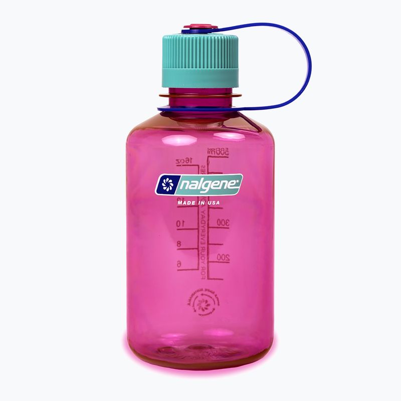 Sticlă turistică Nalgene Narrow Mouth Sustain 500 ml electric magenta