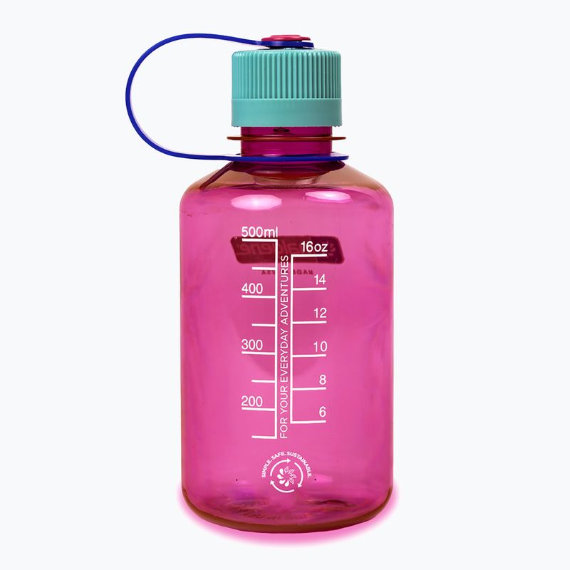 Sticlă turistică Nalgene Narrow Mouth Sustain 500 ml electric magenta 2