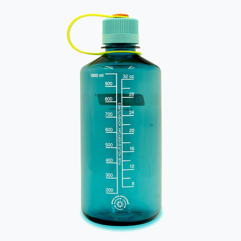Sticlă turistică Nalgene Narrow Mouth Sustain 1000 ml cerulean 2