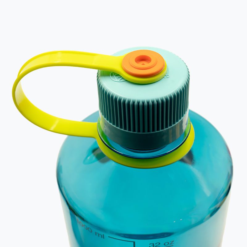 Sticlă turistică Nalgene Narrow Mouth Sustain 1000 ml cerulean 3