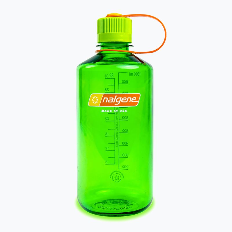 Sticlă turistică Nalgene Narrow Mouth Sustain 1000 ml melon ball