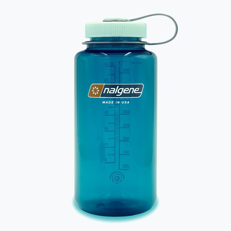 Sticlă turistică Nalgene Wide Mouth Sustain 1000 ml trout green