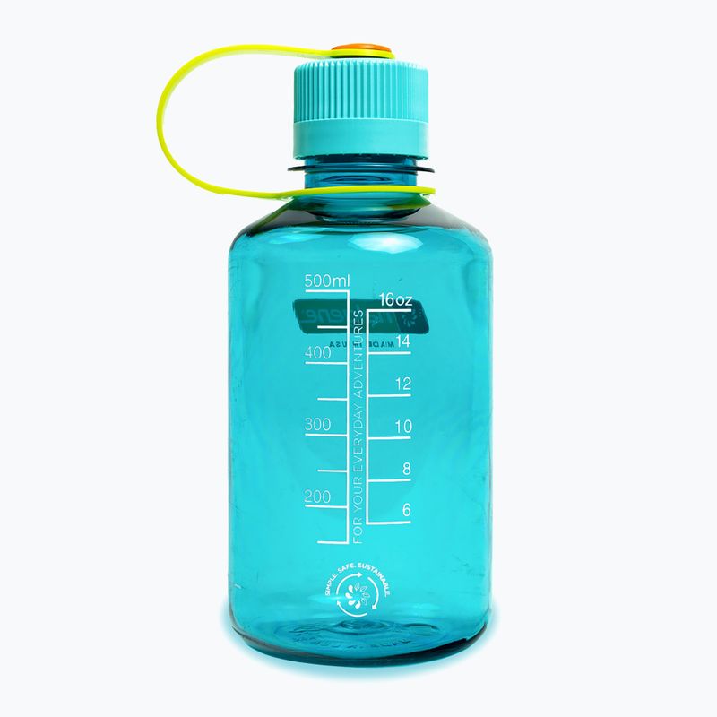Sticlă turistică Nalgene Narrow Mouth Sustain 500 ml cerulean 2