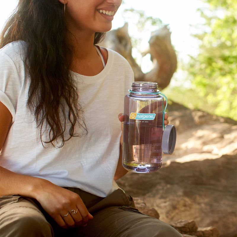 Sticlă turistică Nalgene Wide Mouth Sustain 1000 ml vinete 6