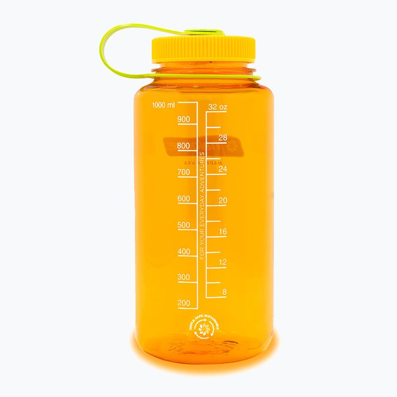 Sticlă turistică Nalgene Wide Mouth Sustain 1000 ml clementine 2