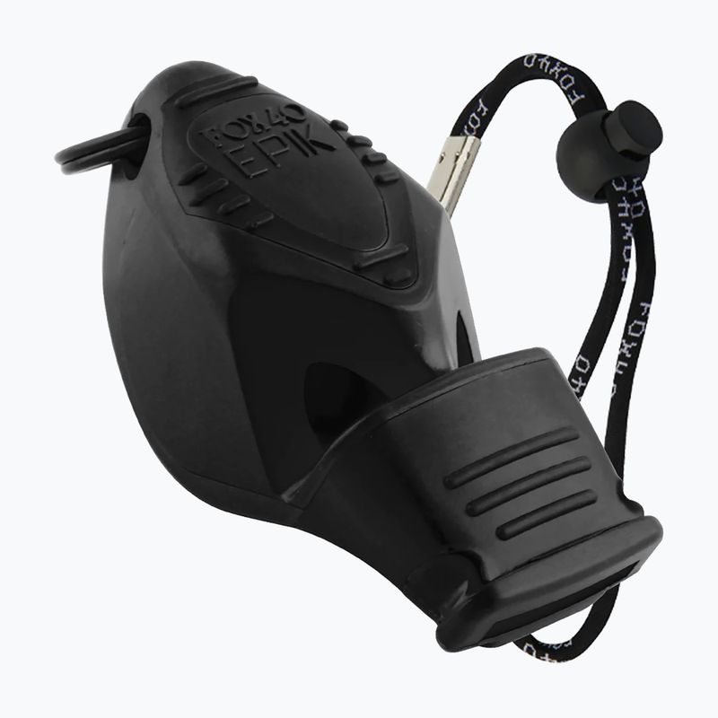 Fluier cu șnur Fox 40 Epik CMG Wrist negru 8808