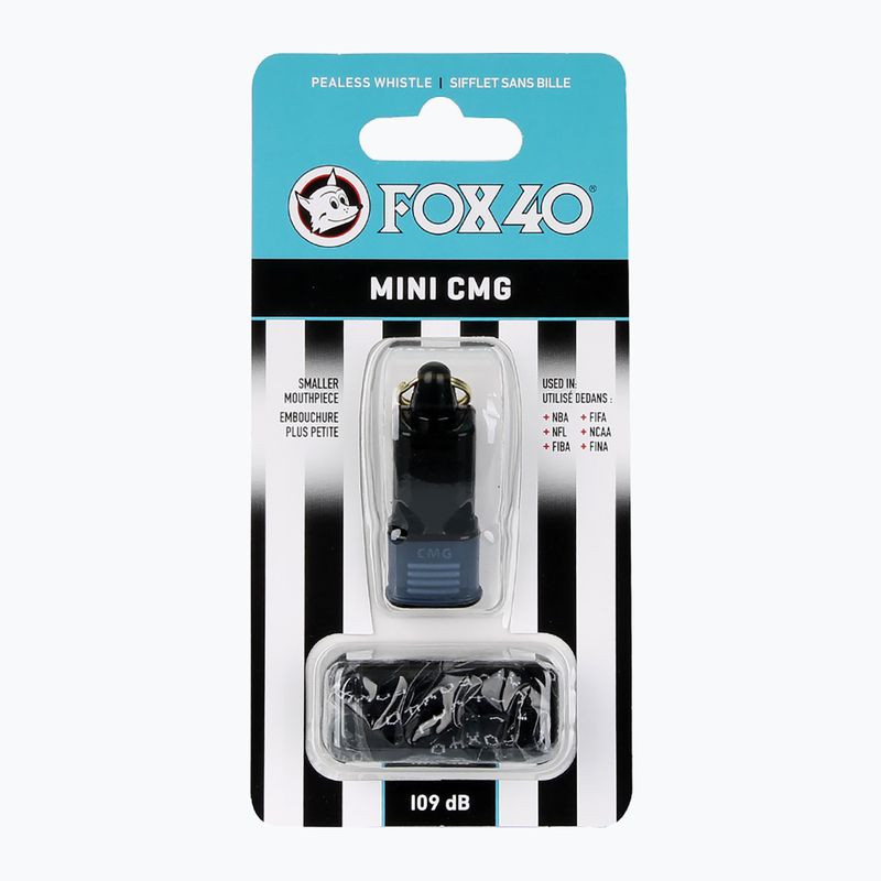 Fluier cu șnur Fox 40 Mini CMG Official black 2