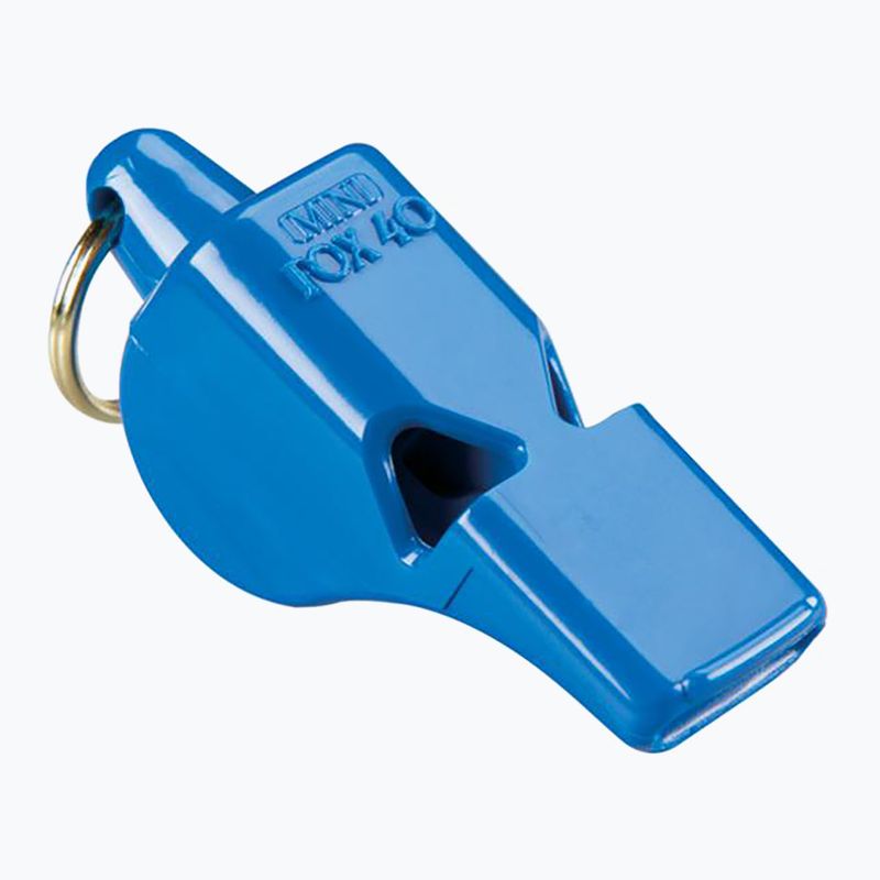 Fluier cu șnur Fox 40 Mini Safety blue