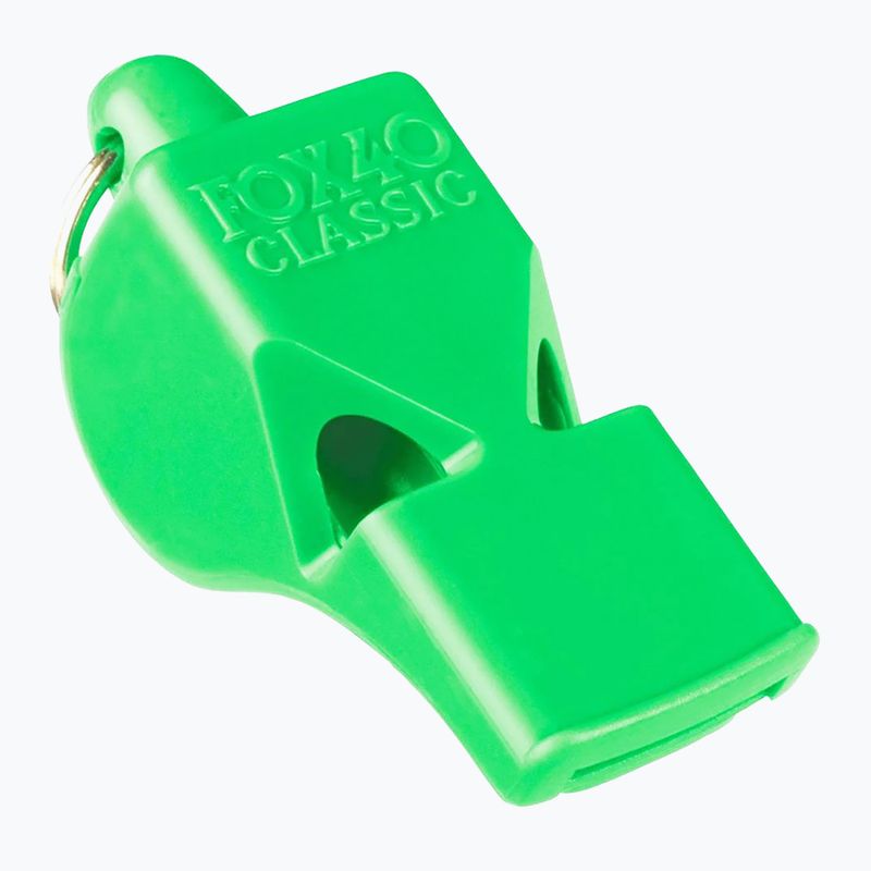 Fluier cu șnur Fox 40 Classic Safety neon green