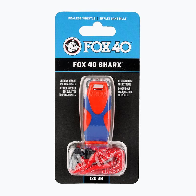Fluier cu șnur Fox 40 Sharx Safety orange/blue