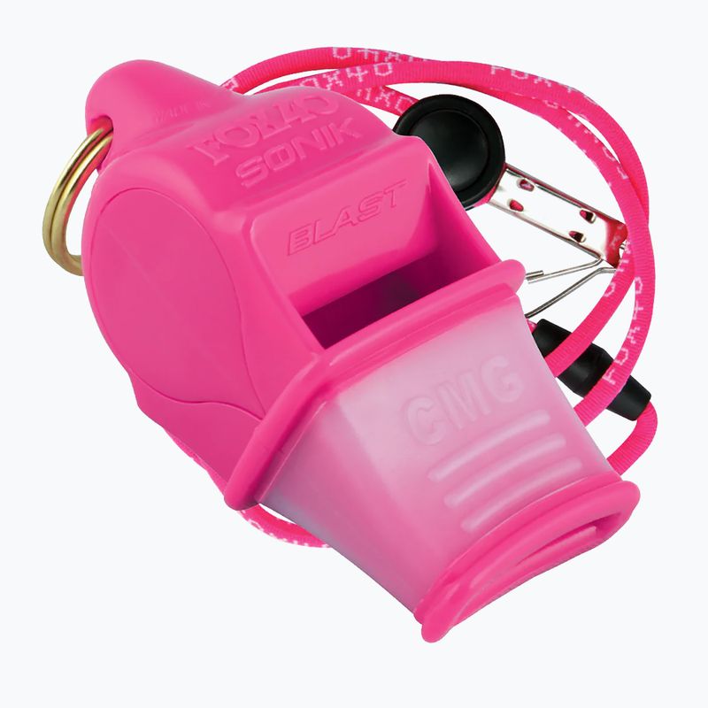 Fluier cu șnur Fox 40 Sonik Blast CMG roz 9203