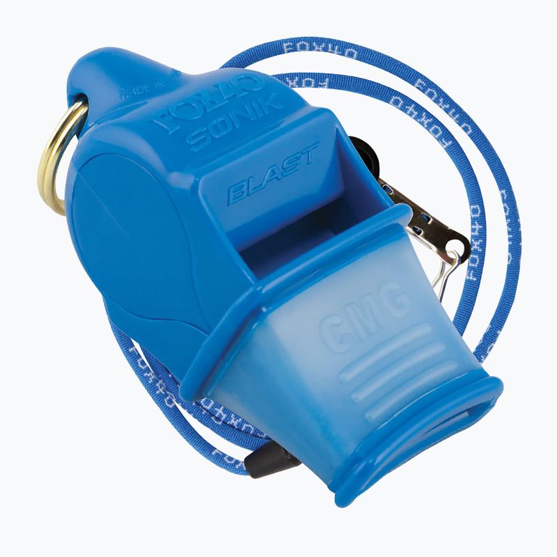 Fluier cu șnur Fox 40Sonik Blast CMG albastru 9203