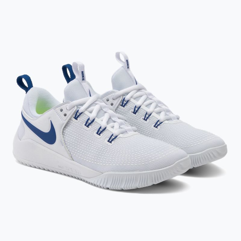 Pantofi de volei pentru femei Nike Air Zoom Hyperace 2 alb/game royal 4