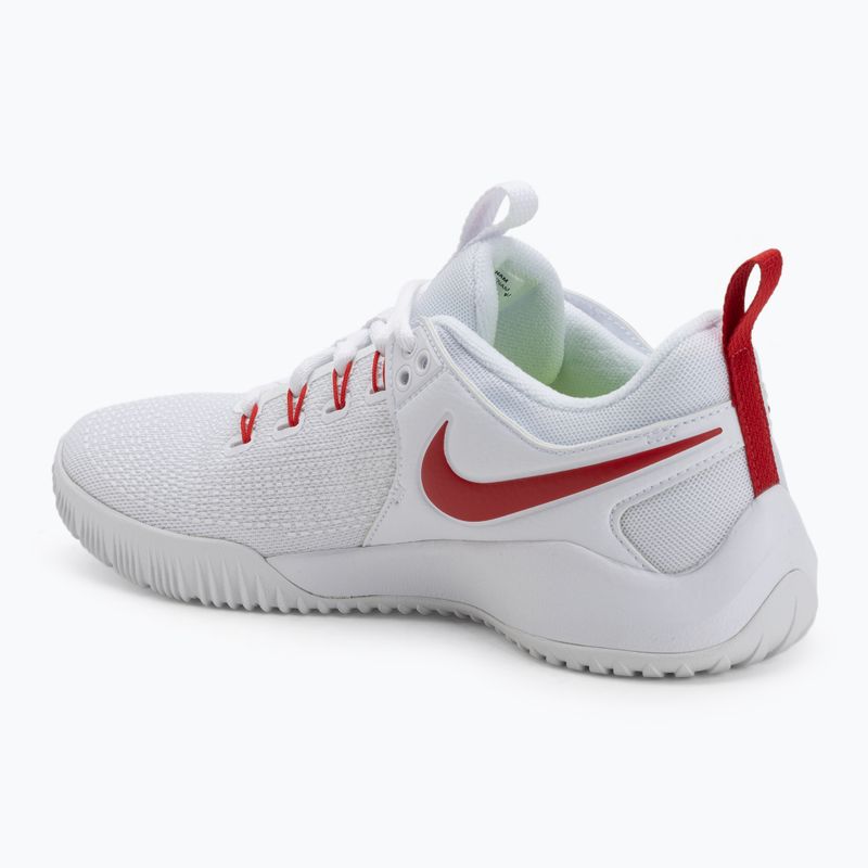 Încălțăminte de volei pentru femei Nike Air Zoom Hyperace 2 white/university red 3