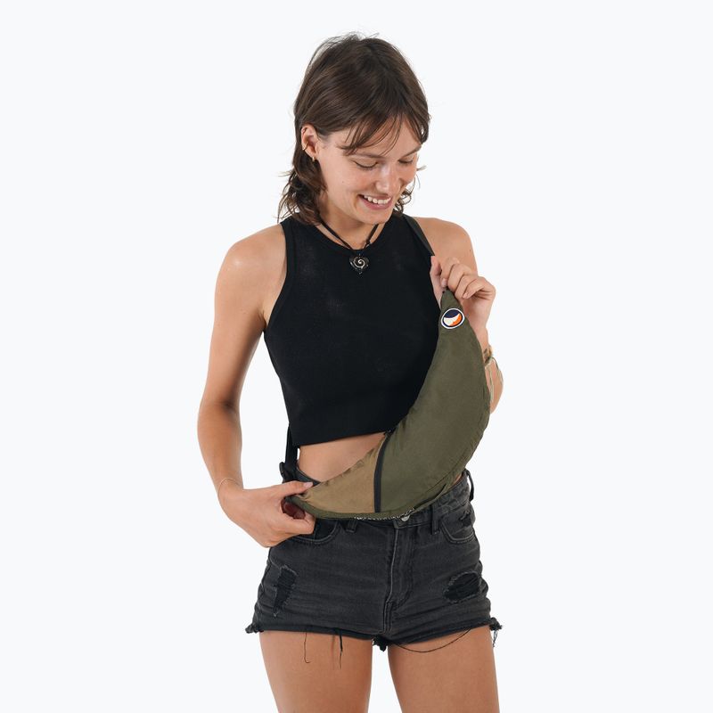 Borsetă de braț Ticket To The Moon Upcycled Sling army green/brown 2
