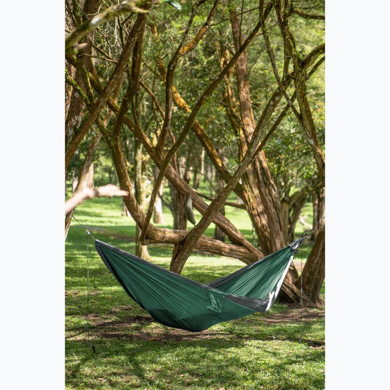 Hamac turistic pentru două persoane Ticket To The Moon Original petrol green/dark grey 4