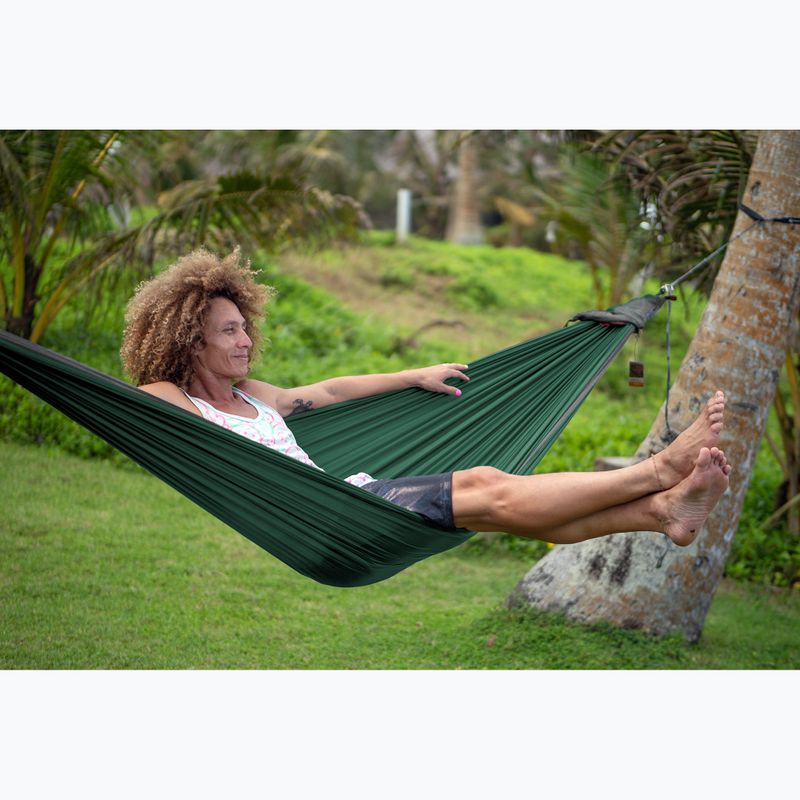Hamac turistic pentru două persoane Ticket To The Moon Original petrol green/dark grey 7