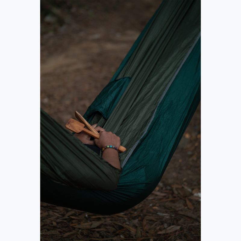 Hamac turistic pentru două persoane Ticket To The Moon King Size dark green/leaf green 6