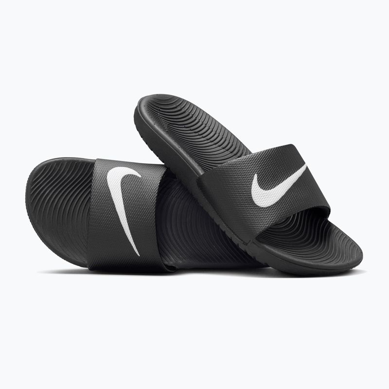 Șlapi pentru copii Nike Kawa black/white 5