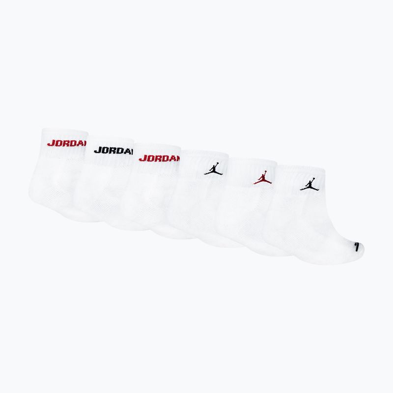 Skarpetki dziecięce Nike Jordan Legend Ankle Quarter 6 pack white 2