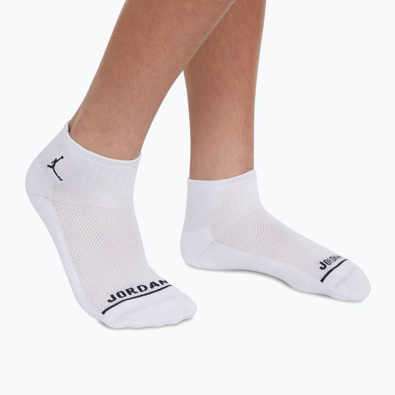 Skarpetki dziecięce Nike Jordan Legend Ankle Quarter 6 pack white 3
