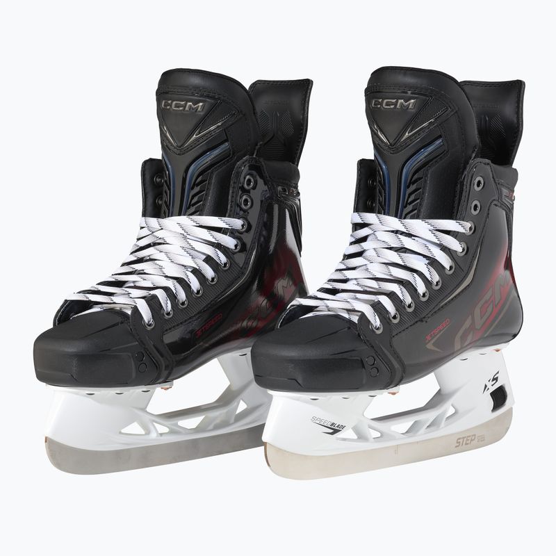 Patine de hochei pentru copii CCM JetSpeed FT8 INT TAPERED black 2