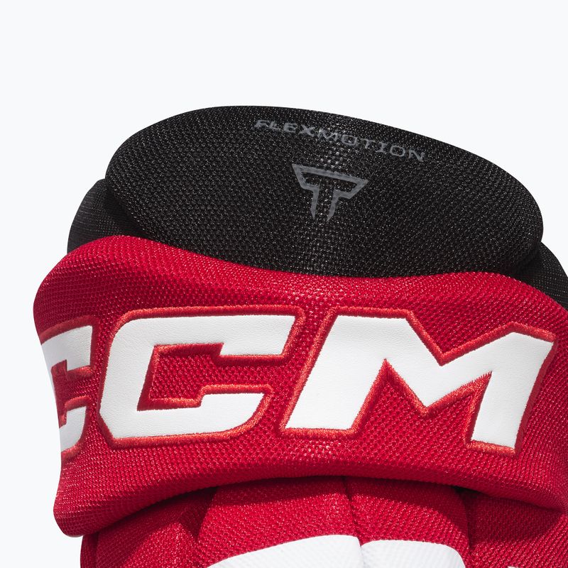 Mănuși de hochei CCM Tacks XR80 SR Gloves black/red/white 5