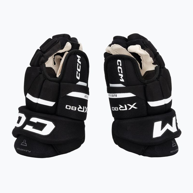 Mănuși de hochei pentru copii CCM Tacks XR80 JR Gloves black/white 4