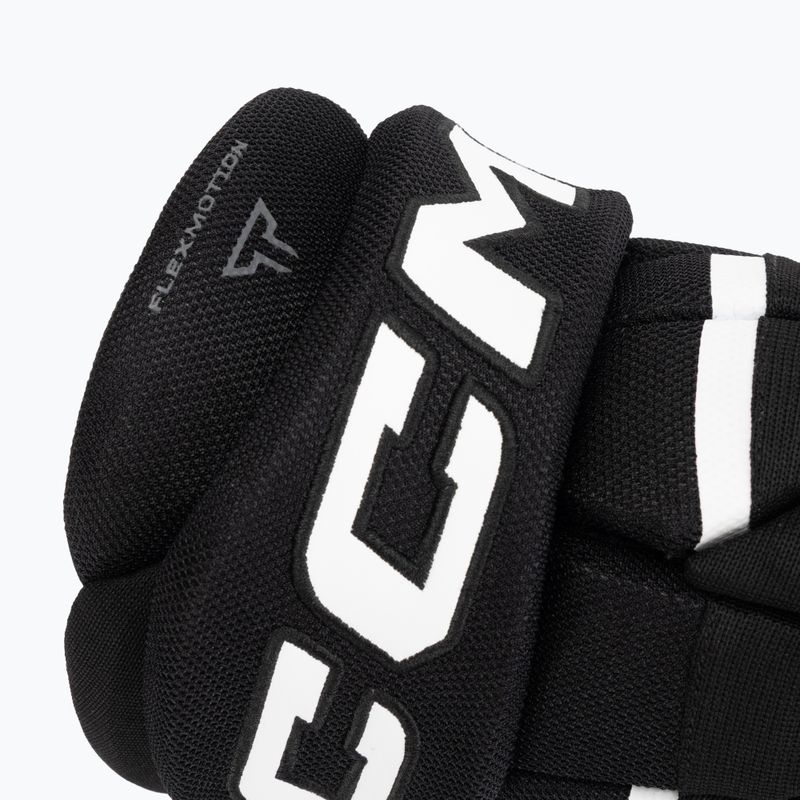 Mănuși de hochei pentru copii CCM Tacks XR80 JR Gloves black/white 6