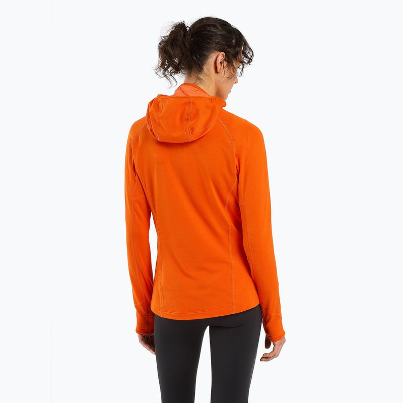 Arc'teryx bluză de trekking pentru femei Tricou Delta Half Zip Hoody portocaliu 29606 3