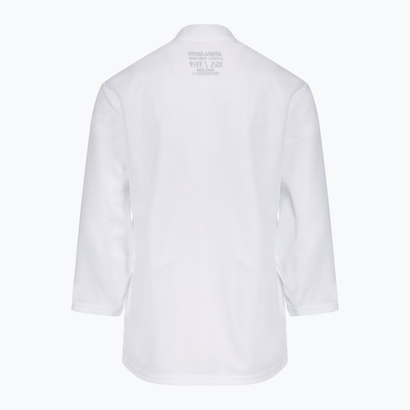 Longsleeve de hochei pentru copii Bauer Flex Practice Jersey Jr white 2