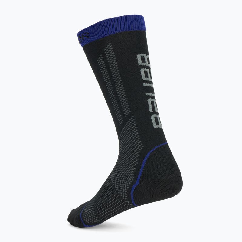 Șosete de hochei Bauer Tall Performance S25 black/blue 2