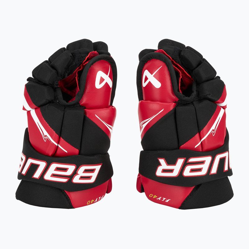 Mănuși de hochei Bauer Vapor Fly40 Int black/red 4