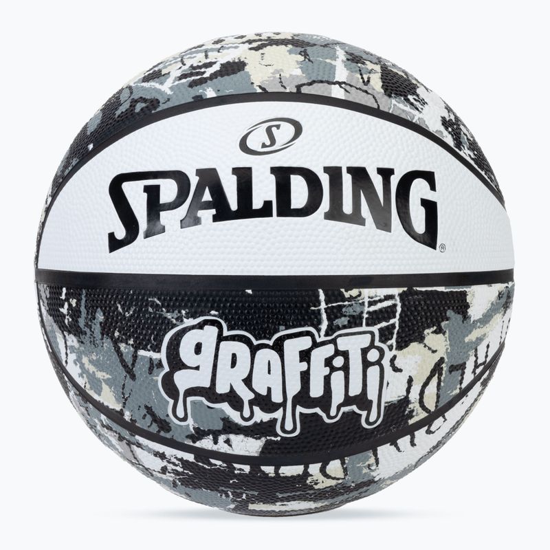 Minge de baschet Spalding Graffiti biały mărimea 7