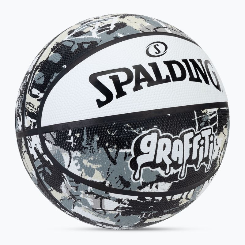 Minge de baschet Spalding Graffiti biały mărimea 7 2