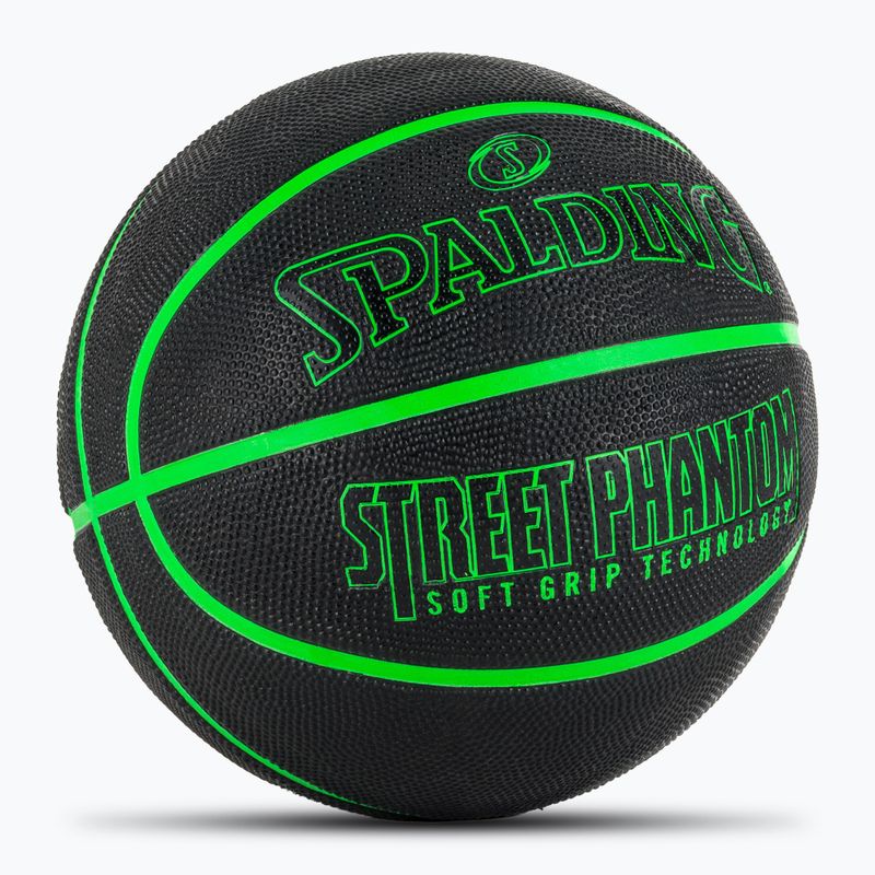 Minge de baschet Spalding Phantom negru/verde mărime 6 2