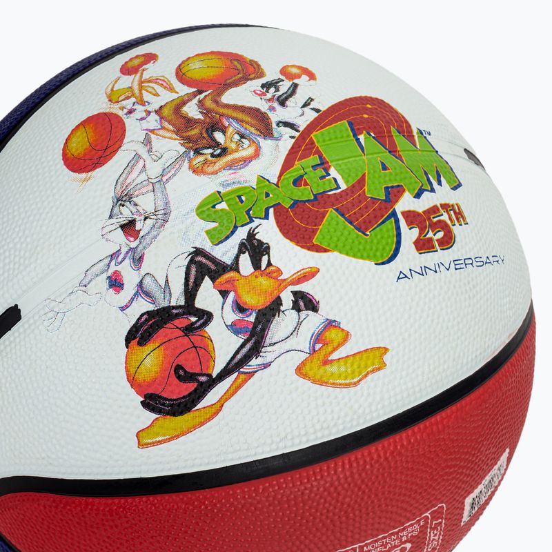 Minge de baschet Spalding Space Jam Tune biały/czerwony/niebieski rozmiar 7 4