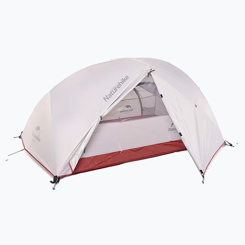 Cort de trekking pentru 2 persoane Naturehike Star River 2 light grey/red 2