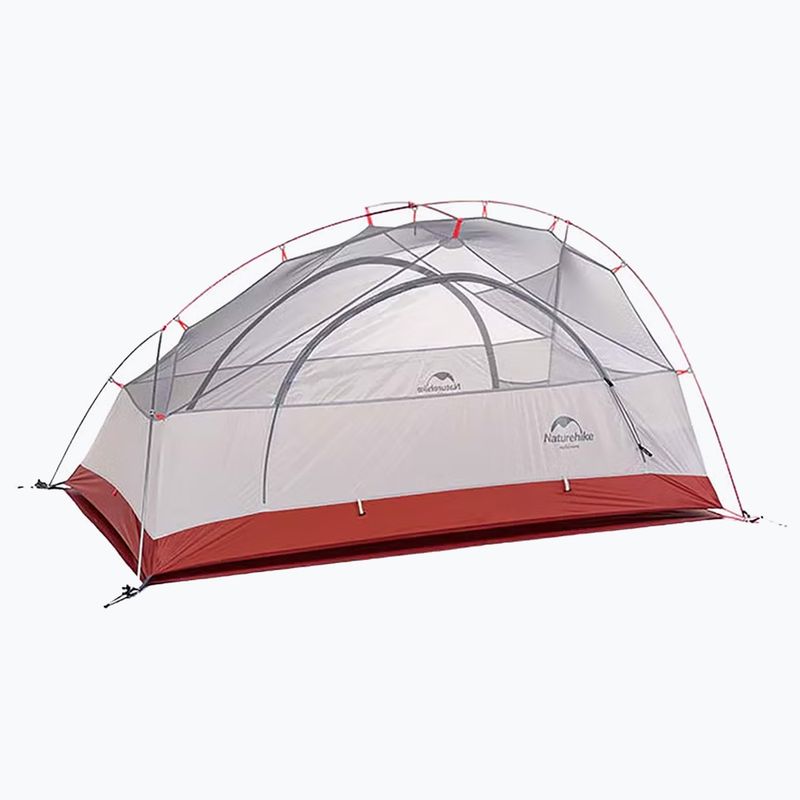 Cort de trekking pentru 2 persoane Naturehike Star River 2 light grey/red 3