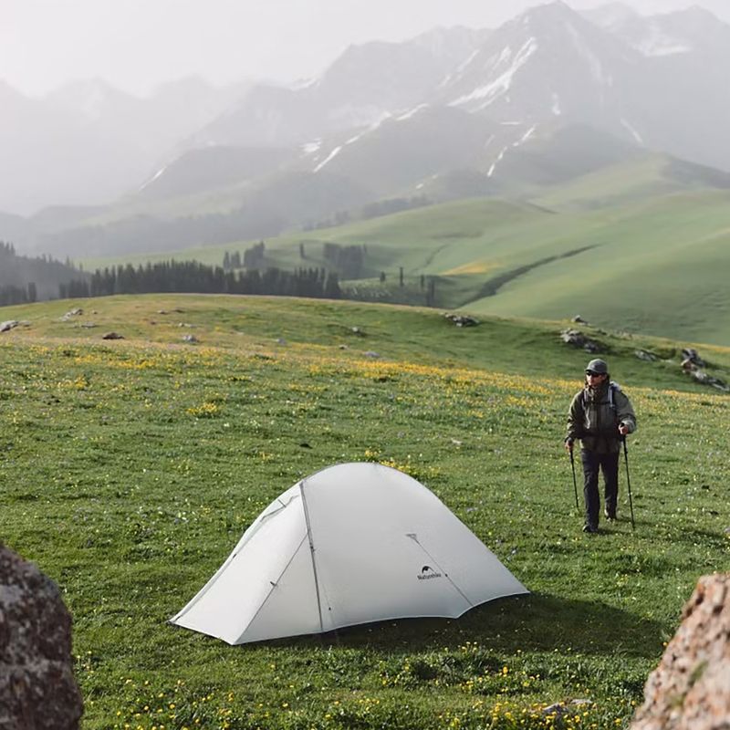 Cort de trekking 2-persoane Naturehike Mongar UL 2 15D moon rock gray 4