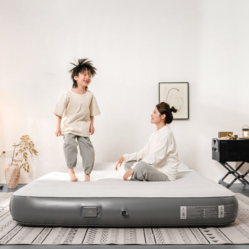 Saltea gonflabilă Naturehike Chenjing with Pillow Double grey 8