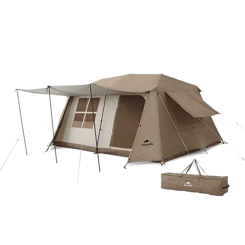 Cort de camping 4-persoane Naturehike Village 13 Ridge Ultimate Edition brown/ti black 9