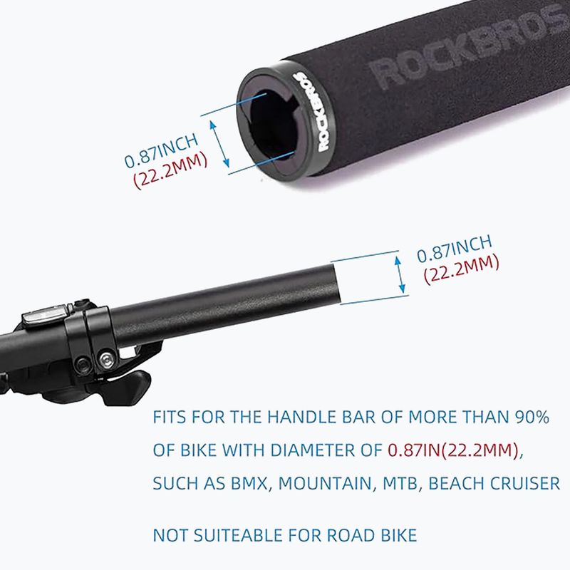 Mânere de ghidon Rockbros BT1001 Handlebar Grips black 4