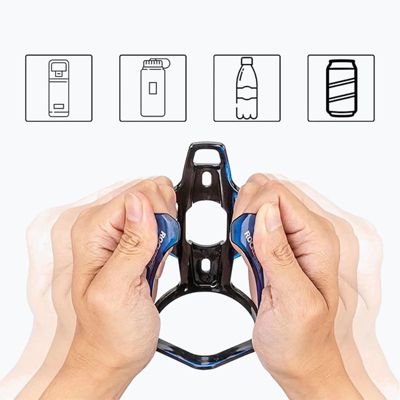 Coș pentru bidon Rockbros 31210007 Water Bottle Holder black/blue 4