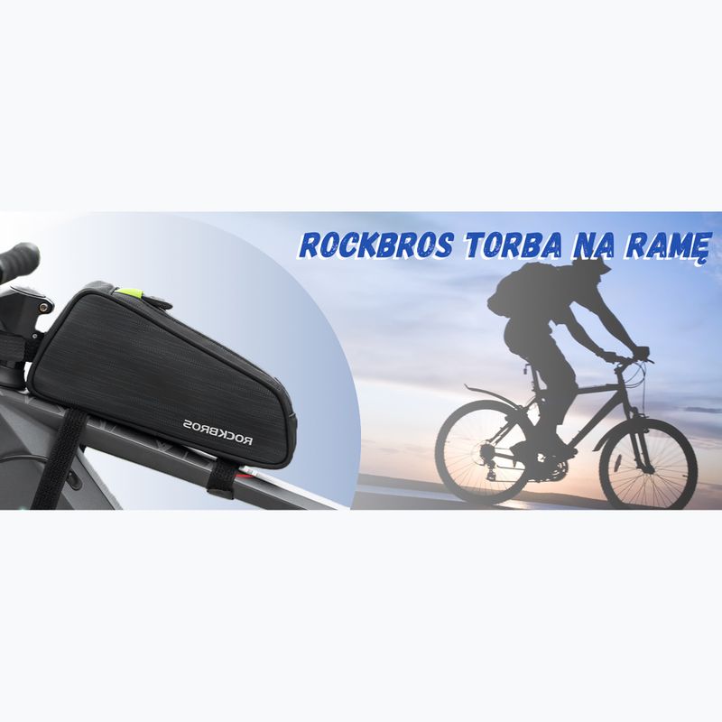 Geantă de bicicletă pentru cadru Rockbros 301800450001 Bike Tube Bag black 10