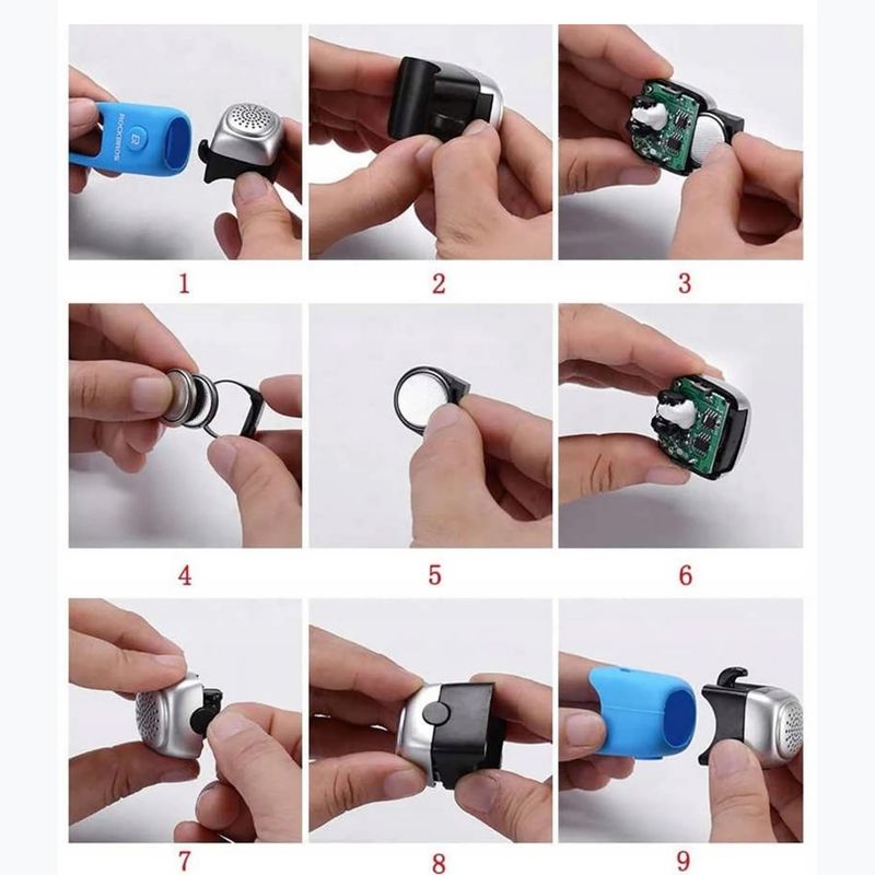 Claxon bicicletă Rockbros CB1709BK Electric Bell black 4