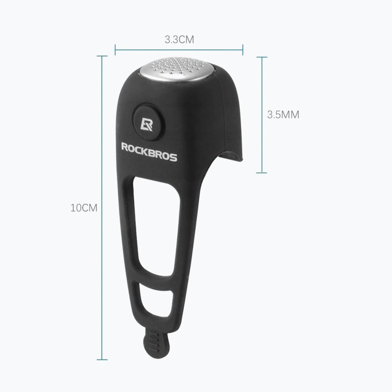 Claxon bicicletă Rockbros CB1709BK Electric Bell black 5