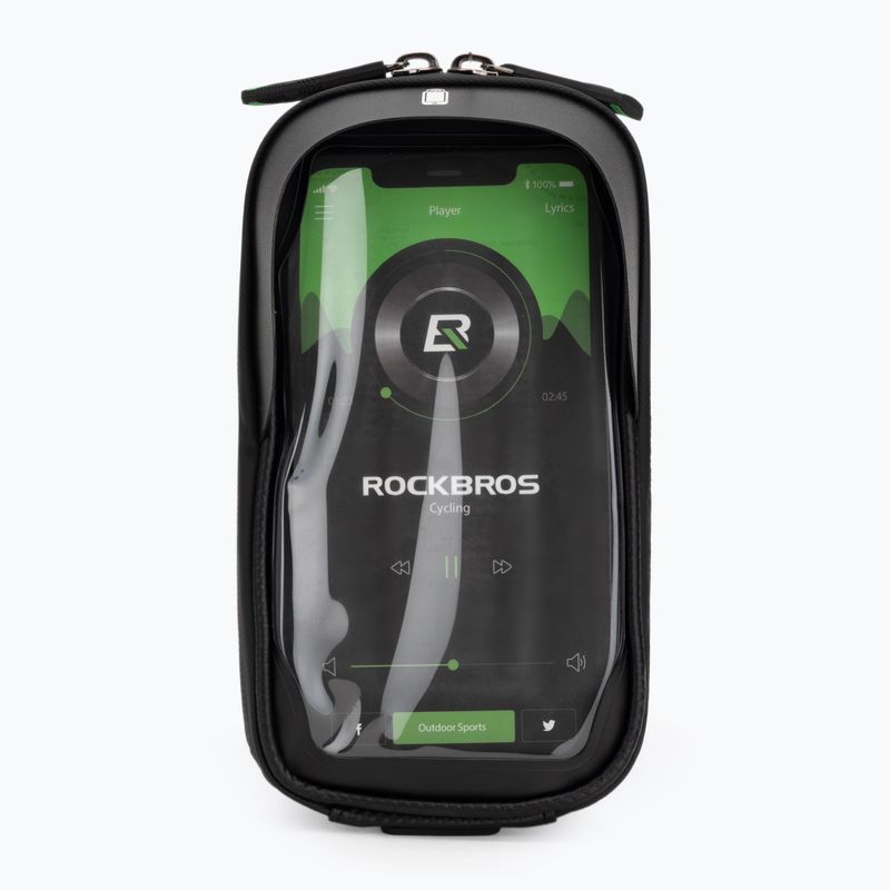 Geantă de bicicletă pentru cadru Rockbros 010-4BK Bike Front Bag black
